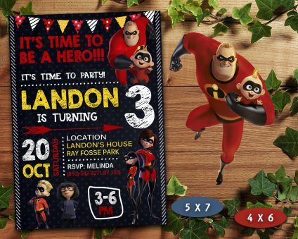 The incredibles Invitation,  The incredibles Invite