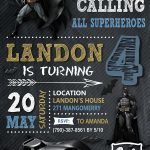 Batman Birthday Cards Handmade, Batman Invite