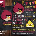 Angry Birds Invitation,  Angry Birds Invite