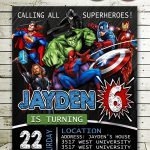 Avengers Party Invites,  Superhero Invitation