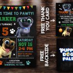Puppy Dog Pals Invitation, Puppy Dog Pals Invite
