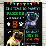 Puppy Dog Pals Invitation, Puppy Dog Pals Invite