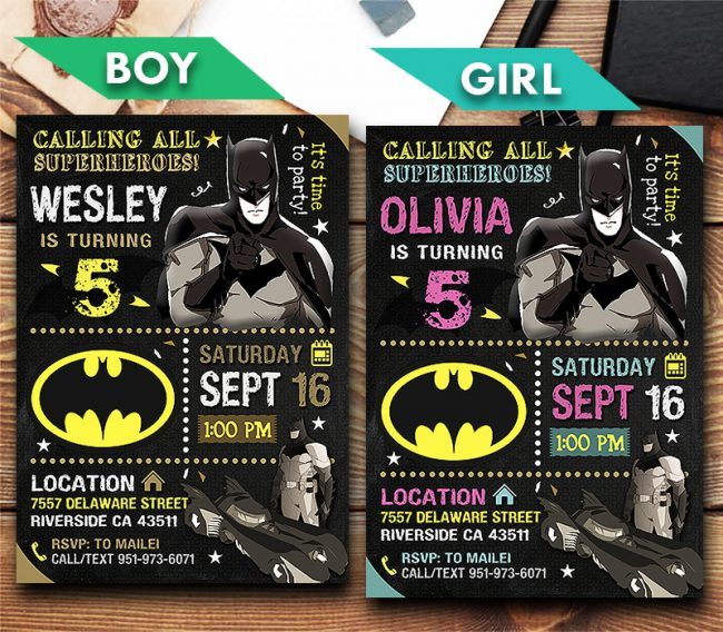 Batman Invitations Printables,  Batman Invite