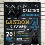 Batman Birthday Cards Handmade, Batman Invite