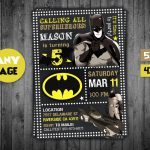 Batman Party Invites,  Batman Invite