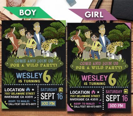 Wild Kratts Invitation,  Wild Kratts Invite
