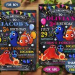 Finding Dory Party Invites,  Finding Nemo Invitation