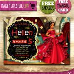 Elena of Avalor Invitation,  Elena of Avalor Invite