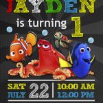 Finding Dory Birthday Invitation,  Finding Nemo Invitation