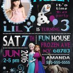 Frozen Invitation With Picture,  Frozen Invite