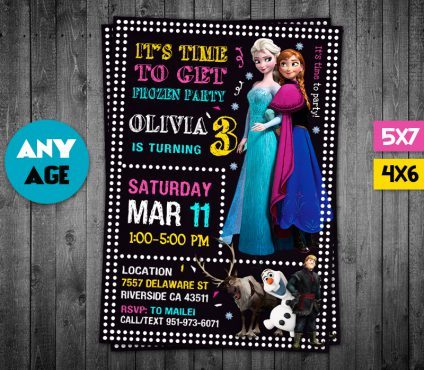 Frozen Invitations Printables,  Frozen Invite