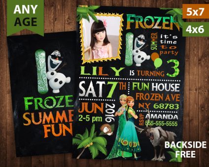 Frozen Summer Invitation,  Frozen Summer Invite