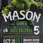 The Incredible Hulk Invitation,  Hulk Invite