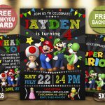 Mario Invitation,  Mario Invite