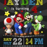 Mario Invitation,  Mario Invite
