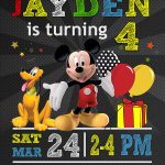 Mickey Mouse Party Invites,  Mickey Mouse Invite