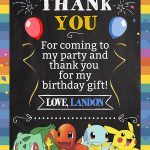 Pokemon Birthday Invitation,  Pokemon Invite