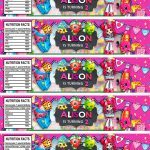 Shopkins Water Bottle Labels, Shopkins Bottle Labels