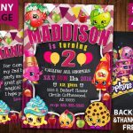 Shopkins Invitation Card,  Shopkins Invite