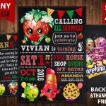 Shopkins Invitation,  Shopkins Invite