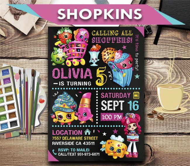 Shopkins Invitation,  Shopkins Invite