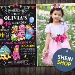 Shopkins Invitation With Picture,  Shopkins Invite