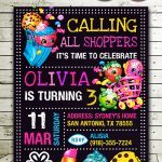Shopkins Birthday Card Diy,  Shopkins Invite