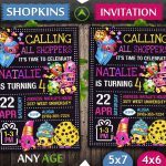 Shopkins Birthday Card Diy,  Shopkins Invite