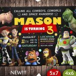 Toy Story Birthday Invitations Diy, Toy Story Invite