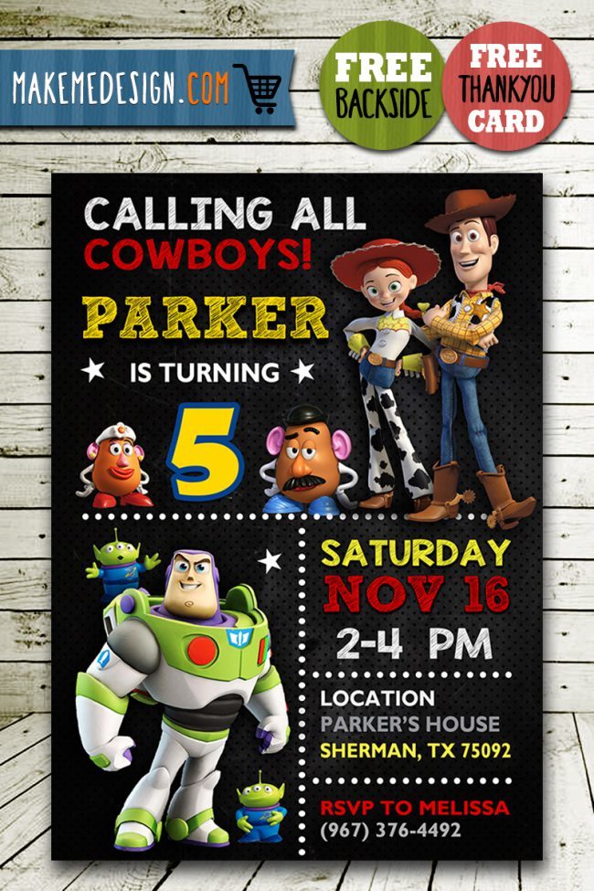 Toy Story Invitations Printables, Toy Story Invite