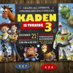 Toy Story Invitation, Toy Story Invite