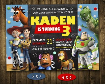Toy Story Invitation, Toy Story Invite