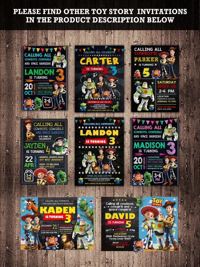 Toy Story Invitations Printables, Toy Story Invite