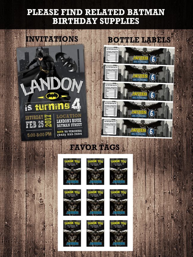 Batman Invitations Printables,  Batman Invite