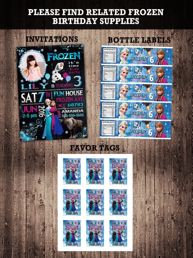 Frozen Invitation With Picture,  Frozen Invite