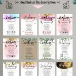 Greenery Gold Washing Instructions,  Printable Care Instructions Template