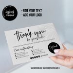 Modern Washing Instructions,  Washing Instructions Card Template