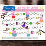 Peppa Pig Reward Chart,  Peppa Pig Potty Chart