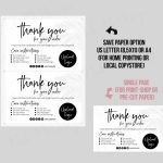Modern Washing Instructions,  Washing Instructions Card Template