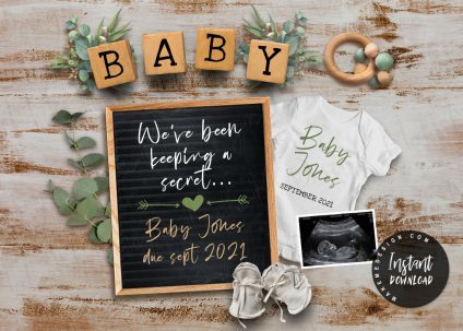 Greenery Pregnancy Announcement,  Greenery Social Media