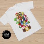 Mario T Shirt Birthday Party,  Mario Shirt Add Any Name