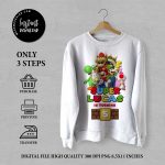 Mario T Shirt Birthday Party,  Mario Shirt Add Any Name