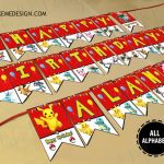 Pokemon Birthday Banner,  Custom Pokemon Banner