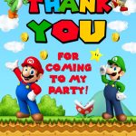 Mario Invitation, Mario Party Invitation