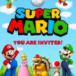 Mario Invitation, Mario Party Invitation