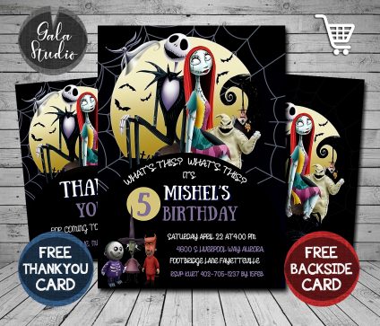 Nightmare Birthday Invitation,   Nightmare Party Invite